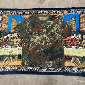 Supreme German Camo Pocket Tee SS19 Olive German Camo size large streetwear